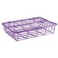 ORCA 78 Wire Tray with Lid Plastic Coated Purple