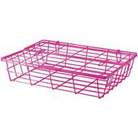 ORCA 78 Wire Tray with Lid Plastic Coated Pink