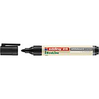 Edding® Ecoline 28 whiteboard marker, ronde punt, zwart, per stuk
