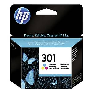 HP 301 (CH562EE) inkt cartridge, cyaan, magenta, geel
