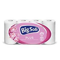 Toaletní papír Big Soft Plus, konvenční role, 8 kusů, 2 vrstvy