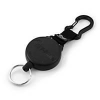Porte-clés Rieffel KB488, chaîne d extension 120 cm, mousqueton, noir