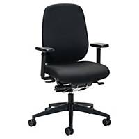 Prosedia D-Line bureaustoel met synchroon mechanisme - zwart