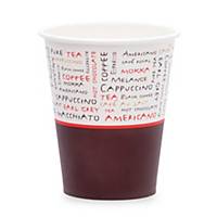Queeny cardboard cups 25 cl - pack of 50