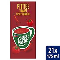 Soupe à la tomate épicée Cup-a-Soup, la boîte de 21 sachets