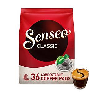 Dosettes de café Senseo, classic, 7 g, le paquet de 36 dosettes