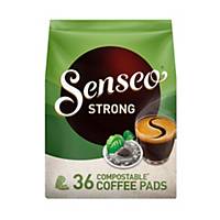 Senseo coffee pads, dark roast, 7 g, pack of 36