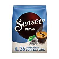 Dosettes de café Senseo, decaf, 7 g, le paquet de 36 dosettes