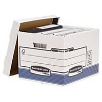 Archive Box Bankers Box System, W333xD285xH390 mm, blue/white, pack of 10 pcs