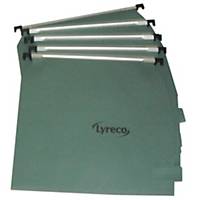 Lyreco Green 275mm Lateral Suspension Files V Base - Box of 50