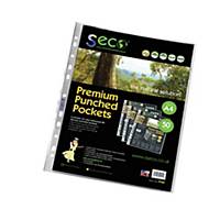 Seco Biodegradable A4 Punched Pockets 80 Micron - Pack of 50