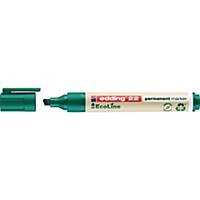 Permanentmarker edding 22, wedge tip, Line width: 1-5mm, green