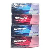 Beautex Softpack Facial Tissue 200 Sheets 2 Ply - Pack of 4