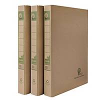 Bantex Eco Paper Natural F4 2D Ring Binder With Stopper 25mm