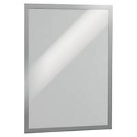 DURABLE Duraframe Self Adhesive Magnetic Display Frame A3 Silver - Pack of 2