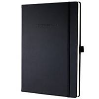 Sigel Conceptum Pure notitieboek A5, hardcover elastieksluiting, geruit, zwart