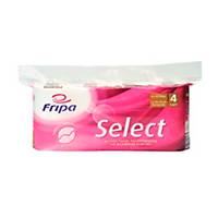 Fripa Toilettenpapier Select, 4-lagig, 160 Blatt, weiß, 8 Stück