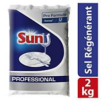 Sel regénérant lave-vaisselle Sun Professional - paquet de 2 kg