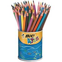 Crayons de couleur Bic® Kids Evolution, couleurs assorties, le pot de 60 crayons