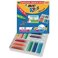 Bic® Kids Kid Couleur kleurstiften, assorti kleuren, klaspak van 144 stiften