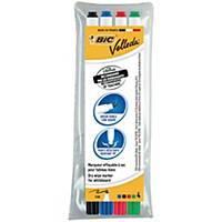 Bic® Velleda 1721 whiteboard marker, ronde punt, assorti kleuren, per 4 markers