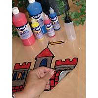 Creall stickerpaint 500 ml assorted colours - pack of  5  + lead contour