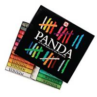 Pastels gras Talens Panda, couleurs assorties, la boîte de 24 pastels
