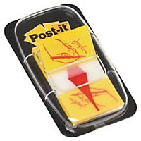 Post-it® Index 68031  Signez ici , jaune, 25 x 44 mm, le distributeur