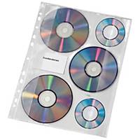 Veloflex CD/DVD-Abhefthülle 4359000, für 3 CD/DVD, transparent, 10 Stück