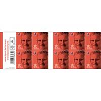 Timbres national 1 Belgique, autocollants, jusqu’à 50 g, feuille de 100 timbres
