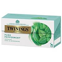 TWININGS Tea Bags Pure Peppermint Box of 25 Sachets