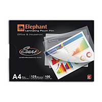 ELEPHANT LAMINATING POUCH A4 216X303MM 125 MI - PACK OF 100