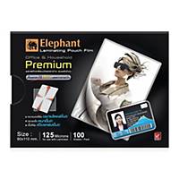 ELEPHANT Laminating Pouch 80X110mm 125 mi - Pack of 100