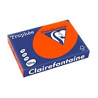 Clairefontaine Trophée 1217C gekleurd A4 papier, 120 g, intens rood, per 250 vel