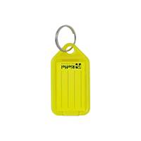 Porte-clés, Rieffel KT 1050, 53x31mm, jaune, emballage à 50 pièces