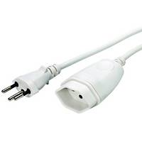 Câble de rallonge électrique Td 3x1.5mm2, Steffen 0302166 2, T2-T3, 10m, blanc