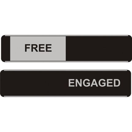 Sliding Door Sign Free Engaged 52 X 255mm