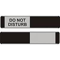 Sliding Door Sign Do Not Disturb / Black 52 X 255mm