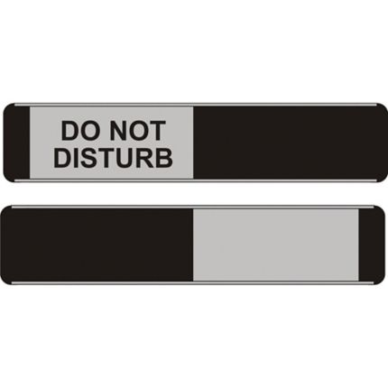 Sliding Door Sign Do Not Disturb Black 52 X 255mm