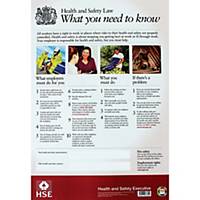 Health And Safety Law Poster 420 X 595mm Unframed