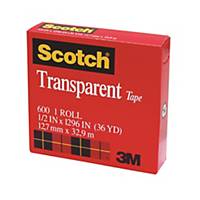 Scotch 600 Transparent Tape 0.5 inch x 36yd