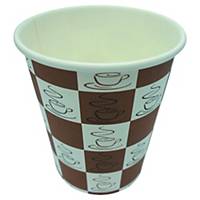 Paper cup Duni 2.4 dl, brown, package of 50 pcs