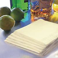Serviette de table Duni - ouatinée - 2 plis - 33 x 33 cm - crème - paquet de 125