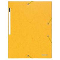 Elastic band folder Exacompta A4, cardboard, 590g/m2, yellow