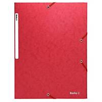 Elastic band folder Exacompta A4, cardboard, 590g/m2, red