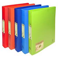 Exacompta Forever Recycled PP A4+ Ring Binder, 2 Rings, 40mm, Assorted, Pack 10