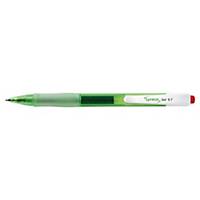 Lyreco recycled retractable gel pen red, 0,7 mm