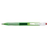 LYRECO RECYCLED RETRACTABLE GEL PEN RED - BOX OF 12