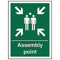 Assembly Point Sign 150 X 200mm Vinyl