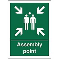 Assembly Point Sign 150 X 200mm PP